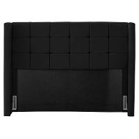 Cabeceira Cama Box Casal Queen Size Gioconda 160cm Com Frame Veludo Preto - Desk Design - 1