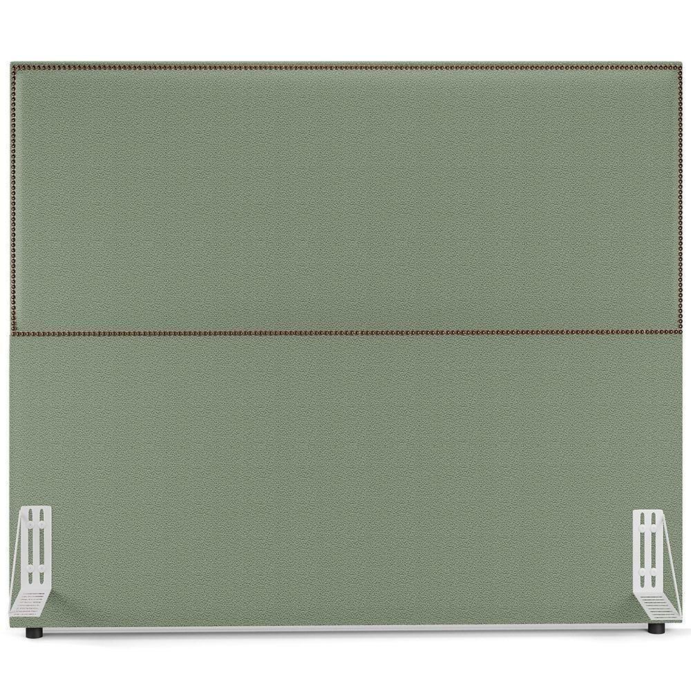 Cabeceira Cama Box Casal Com Tachas 140 Cm Vicenza L02 Bouclê Oliva - 3