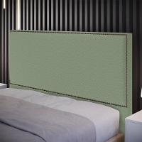 Cabeceira Cama Box Casal Com Tachas 140 Cm Vicenza L02 Bouclê Oliva - 6