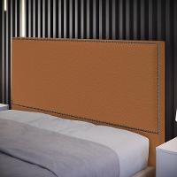 Cabeceira Box Casal Com Tachas 160 Cm Vicenza L02 Bouclê Terracota - 11