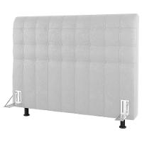 Cabeceira Cama Box Casal Dahlia 140Cm Com Frame Sintético Branco - Desk Design - 2