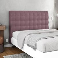 Cabeceira Cama Box Casal Queen Size Dahlia 160Cm Com Frame Veludo Rosê - Desk Design - 7