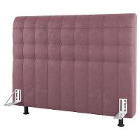 Cabeceira Cama Box Casal Dahlia 140Cm Com Frame Veludo Rosê - Desk Design - 2