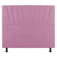Cabeceira Cama Box Solteiro Dublin 90cm Suede Rosa - Desk Design - 19