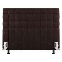 Cabeceira Cama Box Casal Queen Size Dahlia 160Cm Com Frame Sintético Marrom - Desk Design - 7