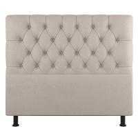 Cabeceira Cama Box Solteiro Nice 90cm Suede Bege - Desk Design - 9