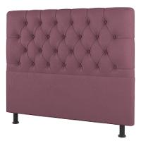 Cabeceira Cama Box Casal Queen Size Nice 160cm Suede Rosê - Desk Design - 2