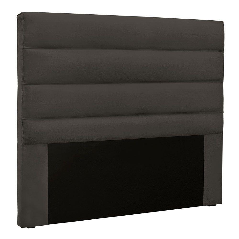 Cabeceira Casal 1,40m Las Palmas Suede - Pallazio Cor Cinza - 1