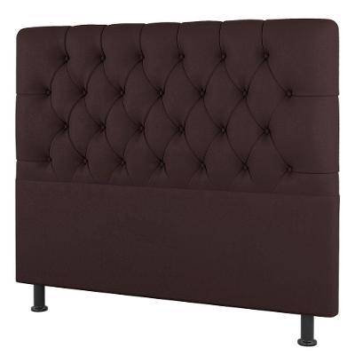 Cabeceira Cama Box Solteiro Nice 100cm Linho Marrom - Desk Design