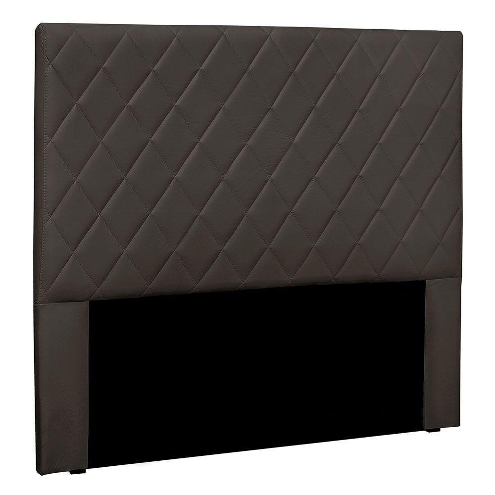 Cabeceira Casal 1,40m Córdoba Suede Cinza - Pallazio - 1