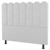 Cabeceira Cama Box Casal Queen Size Lana 160cm Sintético Branco - Desk Design - 2