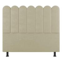 Cabeceira Cama Box Solteiro Lana 100cm Sintético Bege - Desk Design - 6