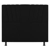 Cabeceira Cama Box Solteiro Dublin 100cm Suede Preto - Desk Design - 6