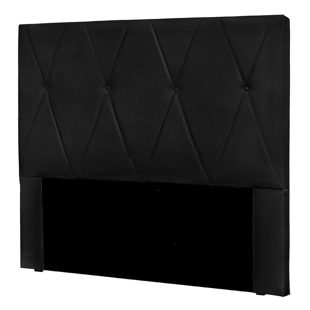 Cabeceira Solteiro 0,90m ávila Suede Preto - Pallazio - 4