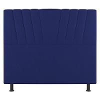 Cabeceira Cama Box Casal Queen Size Dublin 160cm Suede Azul - Desk Design - 8