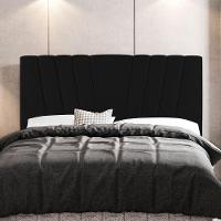 Cabeceira Cama Box Casal Queen Size Dublin 160cm Linho Preto - Desk Design - 9