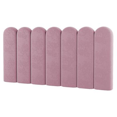 Painel Cabeceira Cama Box Solteiro Lana 100cm Suede Rosê - Desk Design