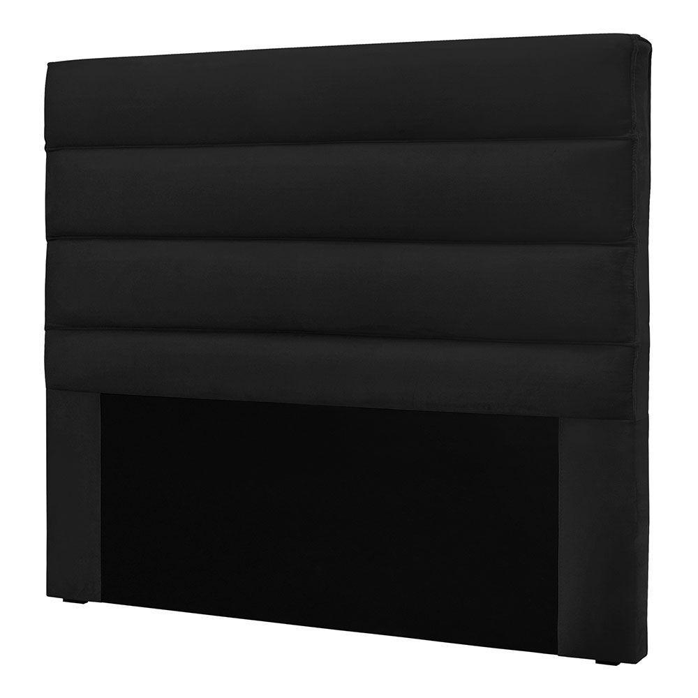 Cabeceira Queen 1,60m Las Palmas Suede - Pallazio Cor Preto - 4
