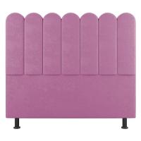 Cabeceira Cama Box Casal King Size Lana 195cm Suede Rosa - Desk Design - 6