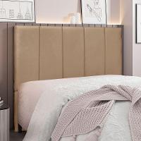 Cabeceira Solteiro 0,90m Sevilha Suede Bege - Pallazio - 5