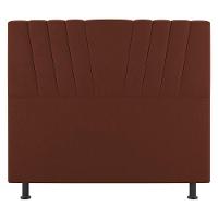 Cabeceira Cama Box Solteiro Dublin 100cm Suede Terracota - Desk Design - 16