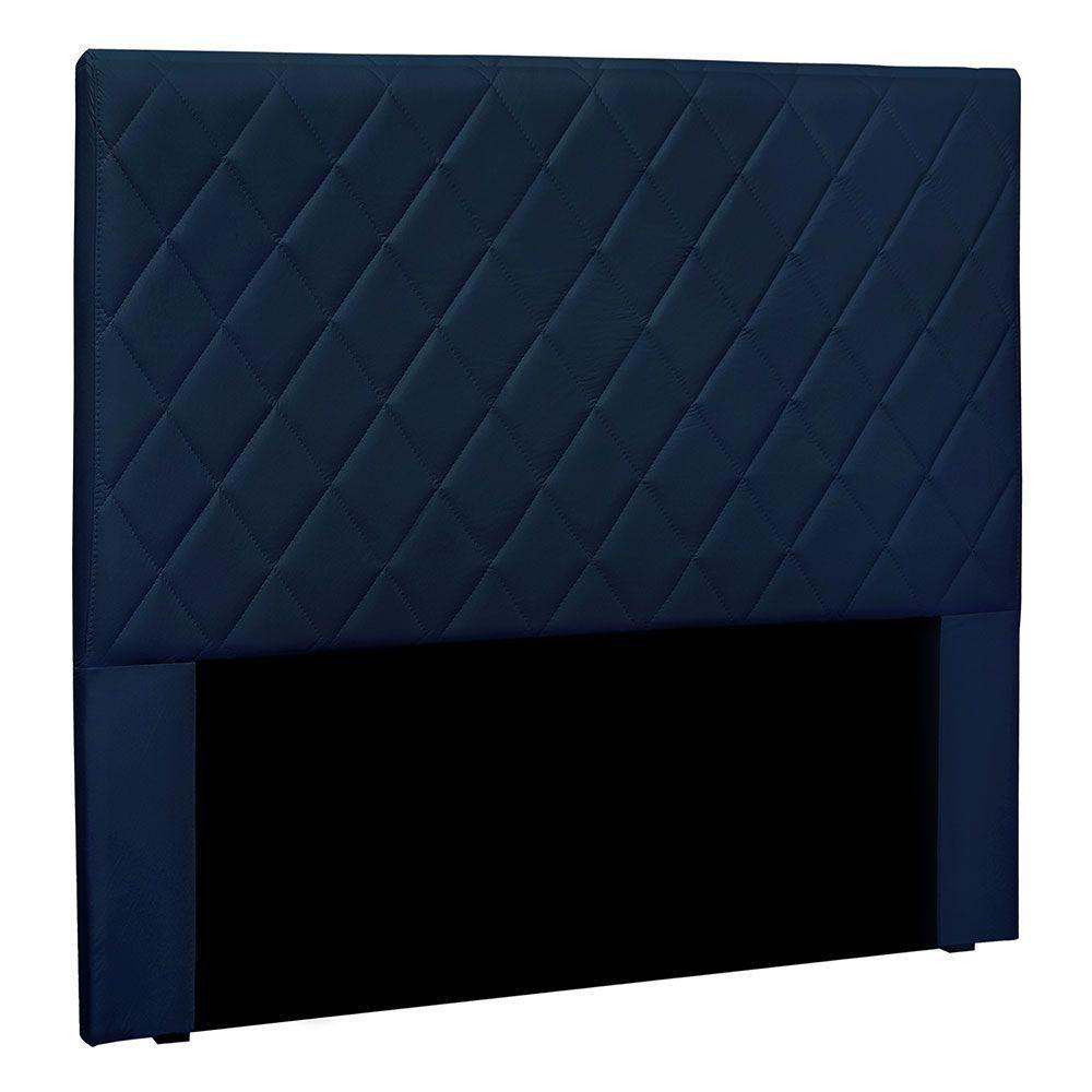 Cabeceira Solteiro 0,90m Córdoba Suede - Pallazio Cor Azul Marinho - 1