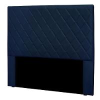 Cabeceira Solteiro 0,90m Córdoba Suede - Pallazio Cor Azul Marinho