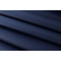 Cabeceira Casal Reta Luxo 140x60 Courino Azul - Tachas Fumê - 5