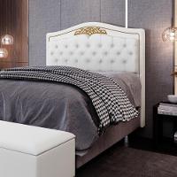 Cabeceira Cama Box Casal Queen 160Cm Imperial J02 Corano Branco - 6