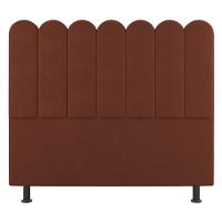 Cabeceira Cama Box Solteiro Lana 90cm Suede Terracota - Desk Design - 6