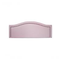 Cabeceira King Curva Luxo 193x60 Courino Rosa - Tachas Fumê