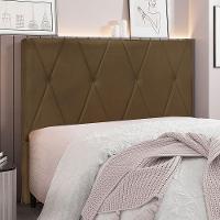 Cabeceira Casal 1,40m ávila Suede - Pallazio Cor Caramelo - 5