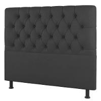 Cabeceira Cama Box Casal King Size Nice 195cm Linho Cinza - Desk Design - 1