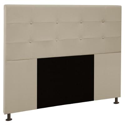 Cabeceira Cama Box Casal 160Cm Safira Sintético I02 Bege