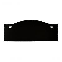 Cabeceira King Curva Luxo 193x60 Courino Branco - Tachas Fumê - 6