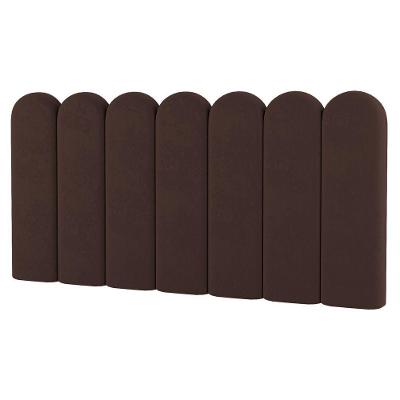 Painel Cabeceira Cama Box Casal King Size Lana 195cm Linho Marrom - Desk Design