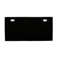 Cabeceira King Reta Luxo 193x60 Courino Azul - Tachas Fumê - 6