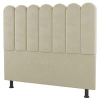 Cabeceira Cama Box Casal Lana 140cm Sintético Bege - Desk Design