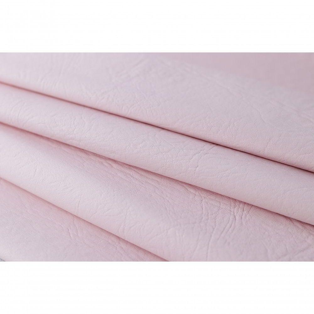 Cabeceira Queen Reta Luxo 160x60 Courino Rosa - Tachas Fumê - 5