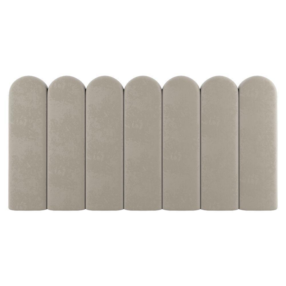 Painel Cabeceira Cama Box Casal Queen Size Lana 160cm Linho Bege - Desk Design - 4