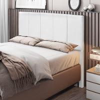Cabeceira Cama Box Casal Queen 160Cm Pérola W01 Corano Branco