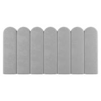 Painel Cabeceira Cama Box Solteiro Lana 100cm Suede Cinza Claro- Desk Design - 7