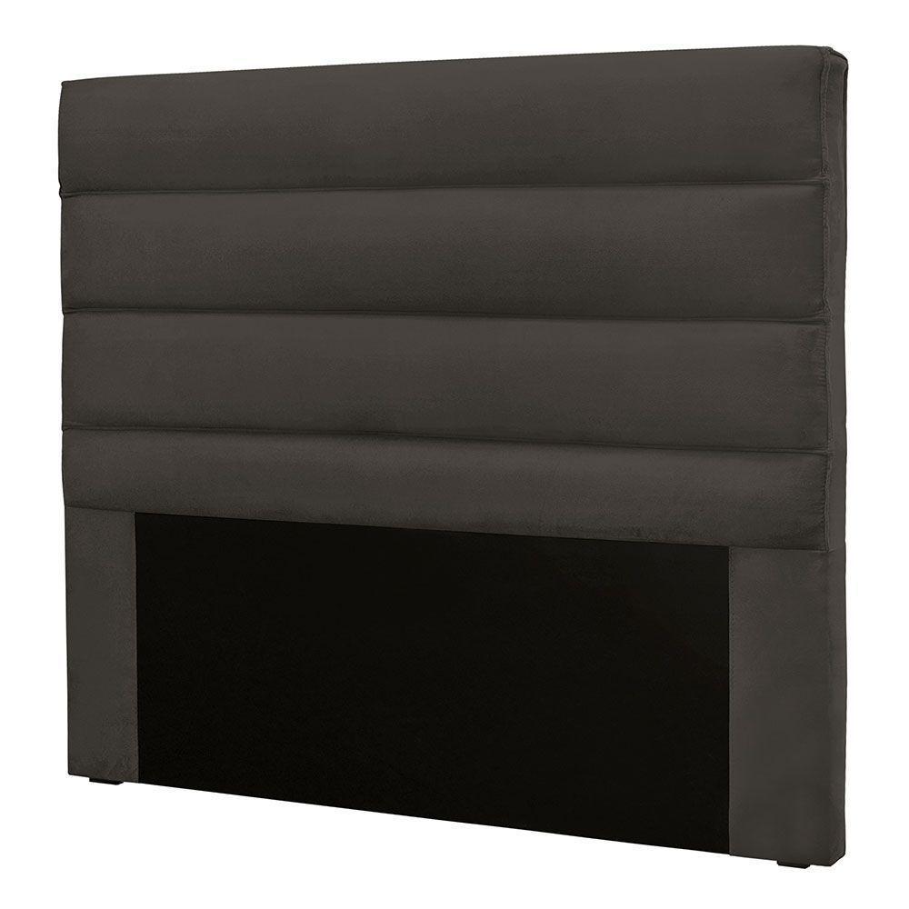 Cabeceira Solteiro 0,90m Las Palmas Suede - Pallazio Cor Cinza - 4