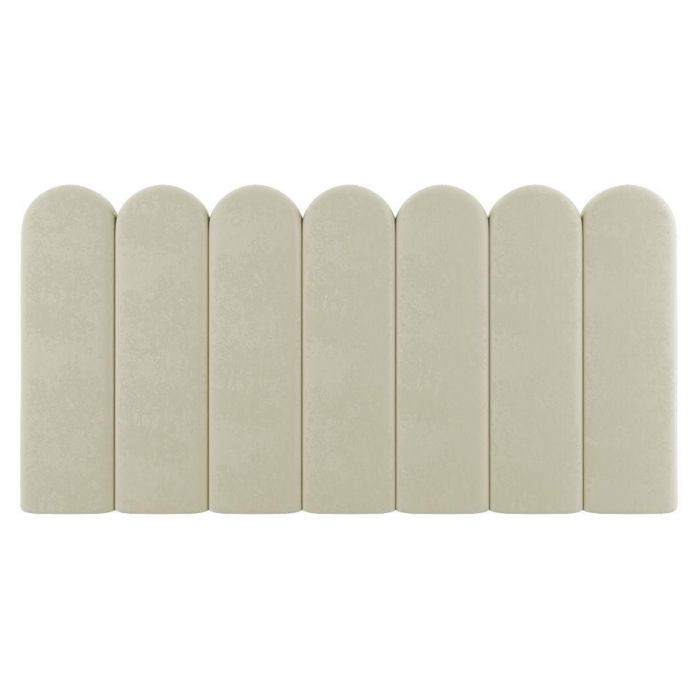 Painel Cabeceira Cama Box Solteiro Lana 90cm Sintético Bege - Desk Design - 7