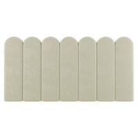 Painel Cabeceira Cama Box Solteiro Lana 90cm Sintético Bege - Desk Design - 7