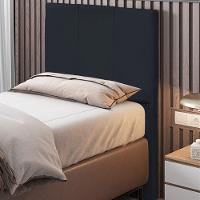 Cabeceira Cama Box Solteiro 90Cm Pérola W01 Corano Preto - 5
