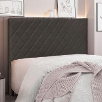 Cabeceira Queen 1,60m Córdoba Suede - Pallazio Cor Cinza - 5