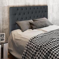 Cabeceira Cama Box Casal 160Cm Diamante Linho J02 Cinza Escuro - 7