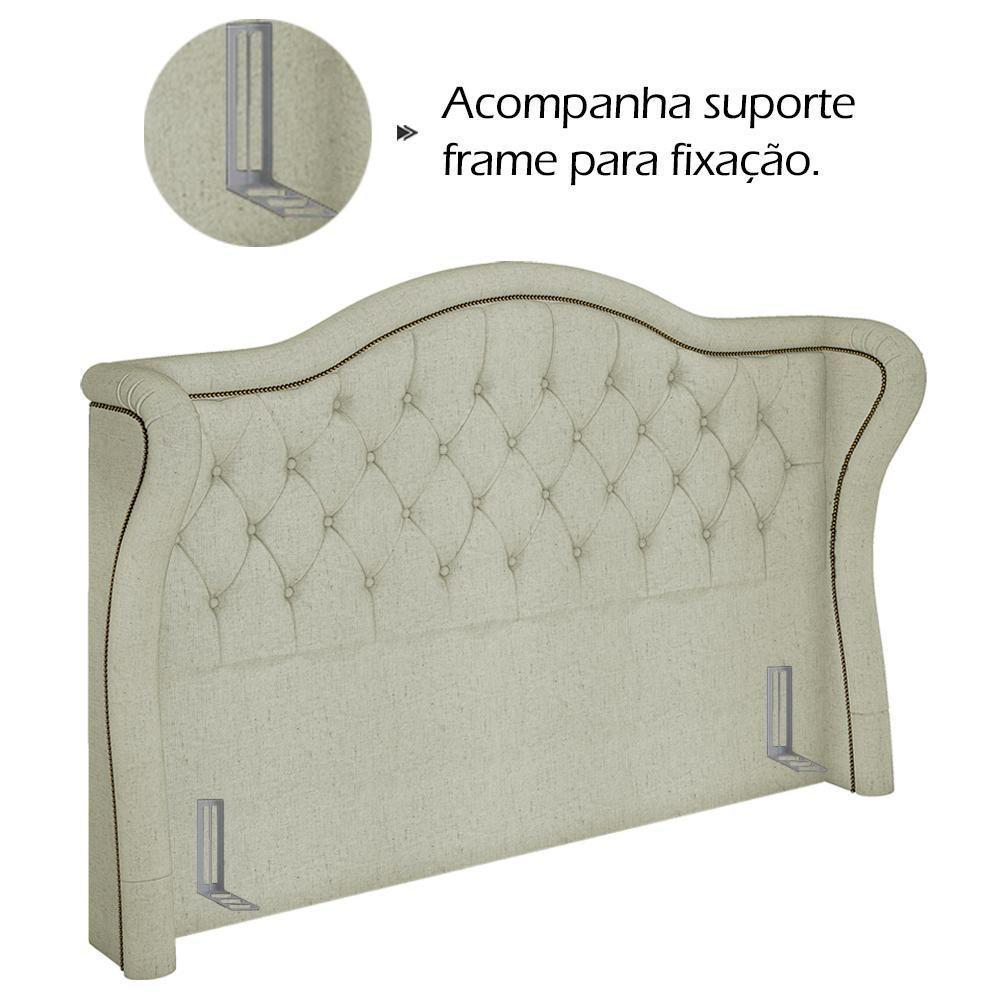 Cabeceira Queen 160 Cm Monacc Linho Sl 76 Peer Sl 76 - 2