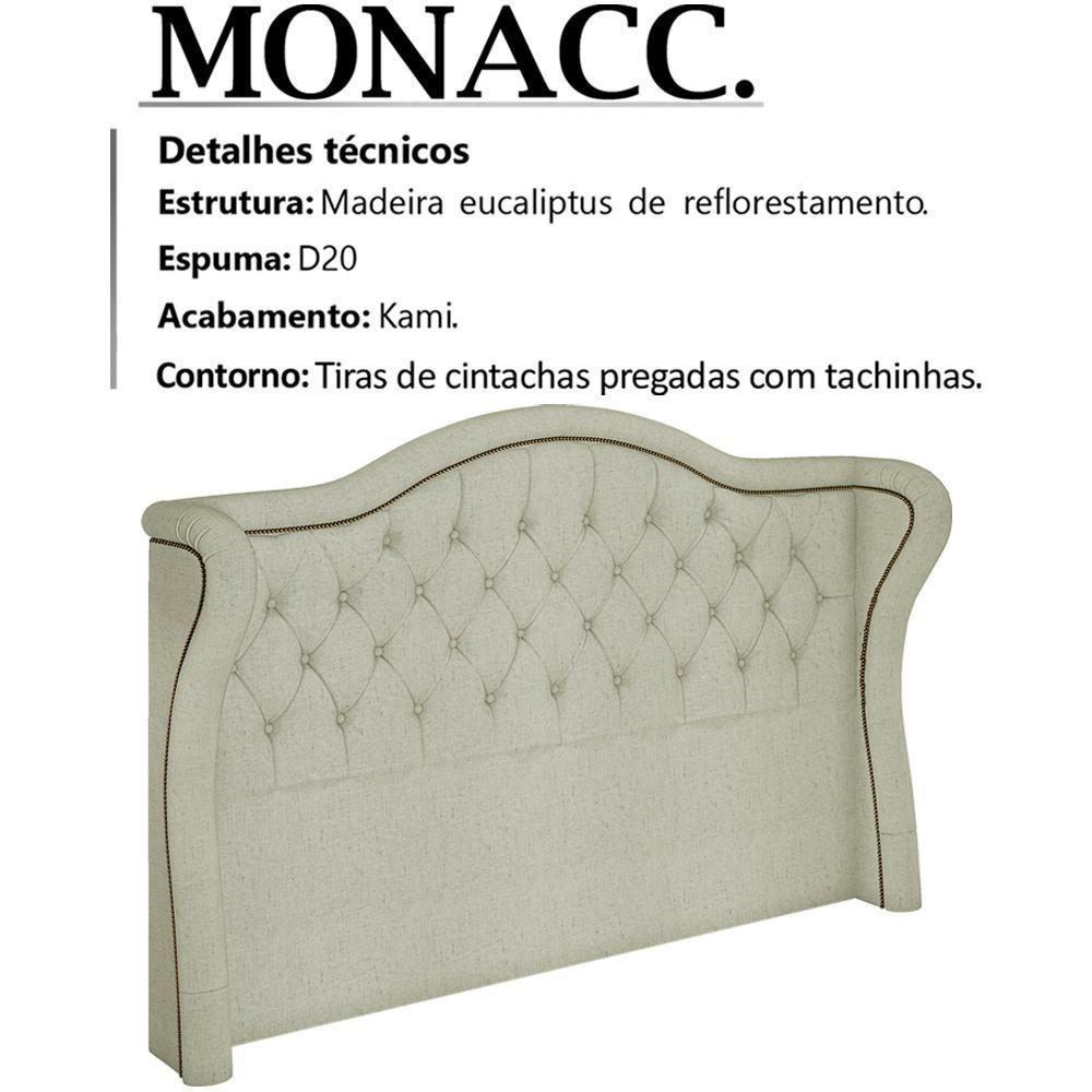 Cabeceira Queen 160 Cm Monacc Linho Sl 76 Peer Sl 76 - 5
